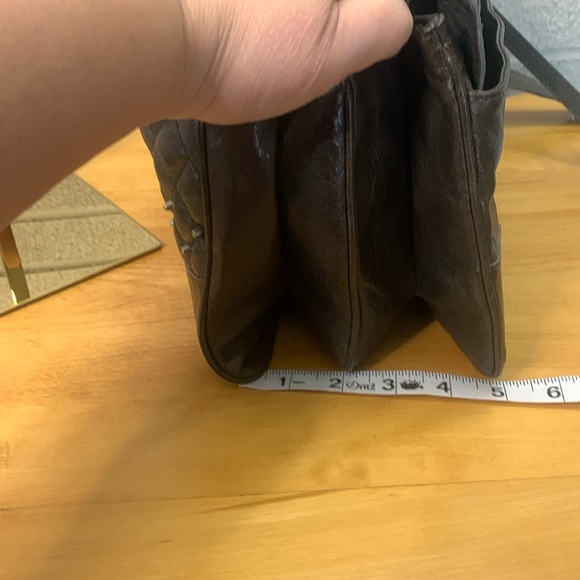 Rebecca Minkoff Brown Leather Quilted Studded Crossbody Messenger Bag VGUC - Picture 14 of 17